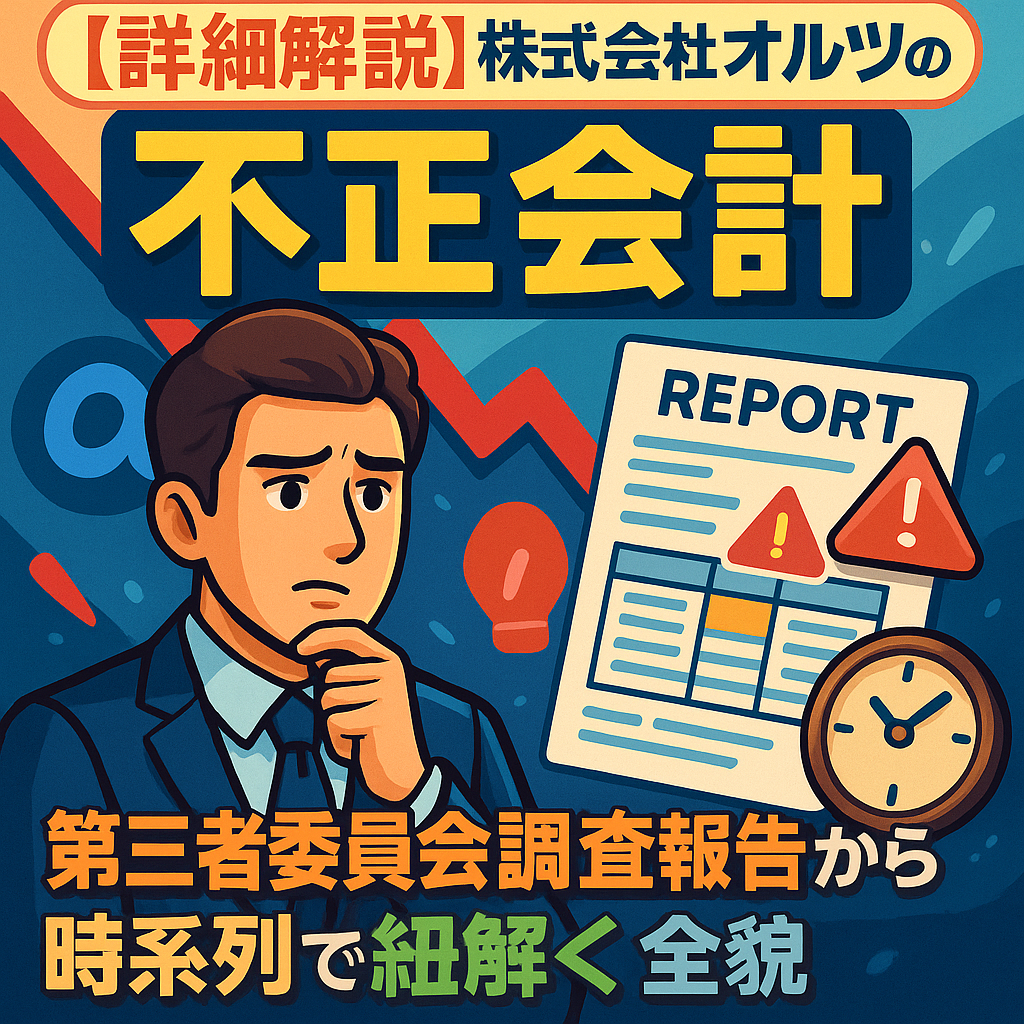 【粉飾決算の闇】株式会社オルツの不正会計、第三者委員会調査報告書から時系列で紐解く全貌