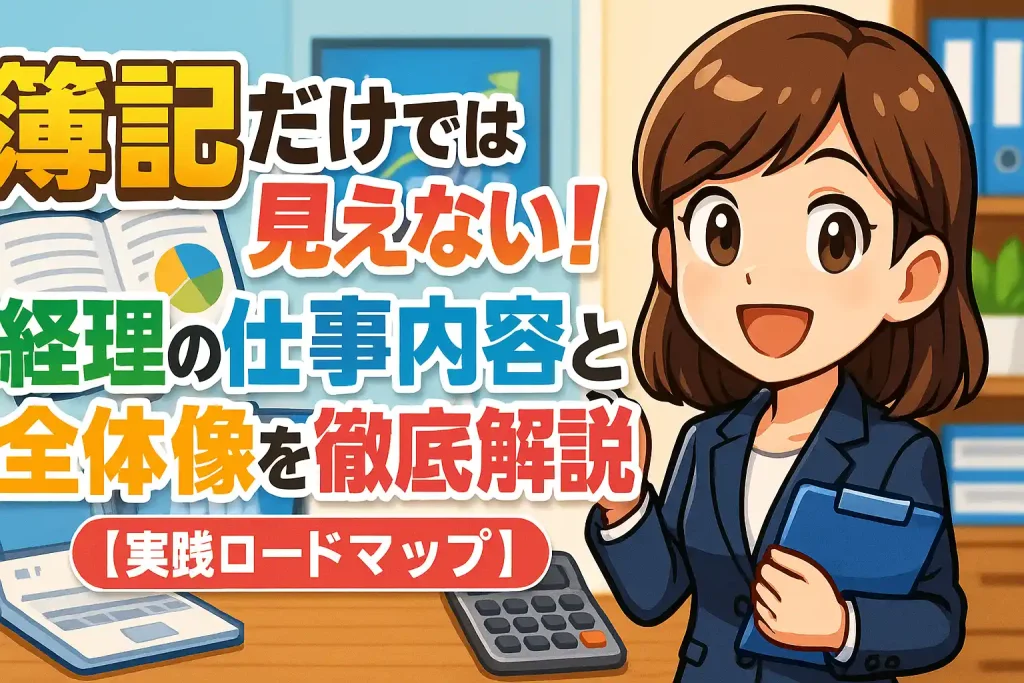 簿記だけでは見えない！経理の仕事内容と全体像を徹底解説【実践ロードマップ】