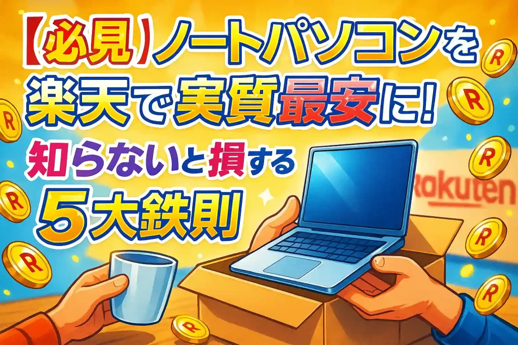 【必見】ノートパソコンを楽天で実質最安に!知らないと損する5大鉄則