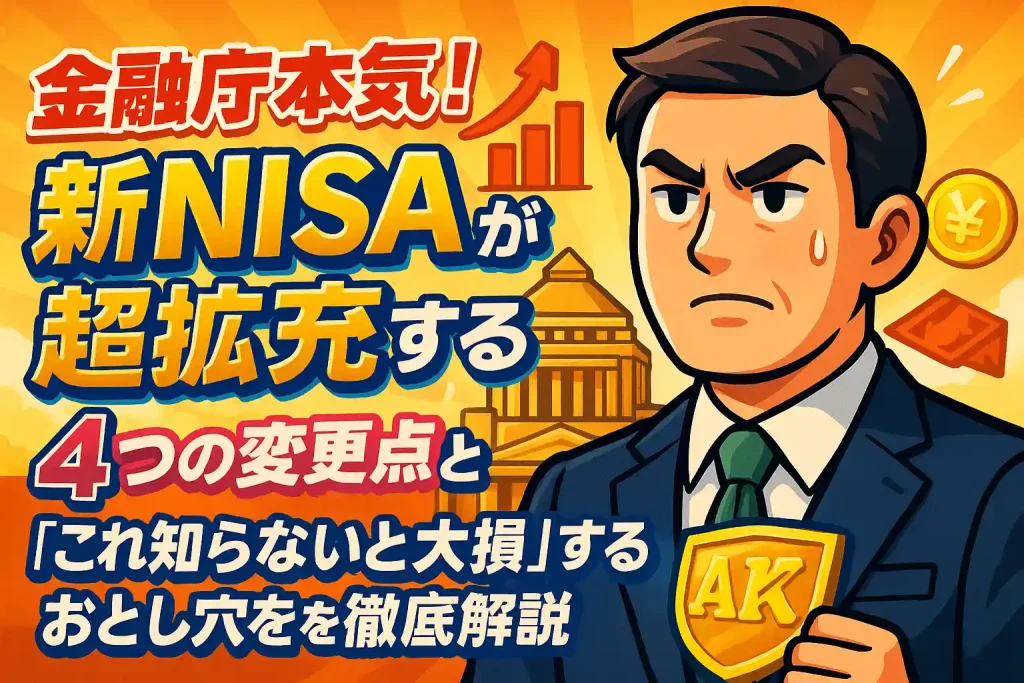 金融庁本気!新NISAが超拡充する4つの変更点と「これ知らないと大損」するおとし穴を徹底解説
