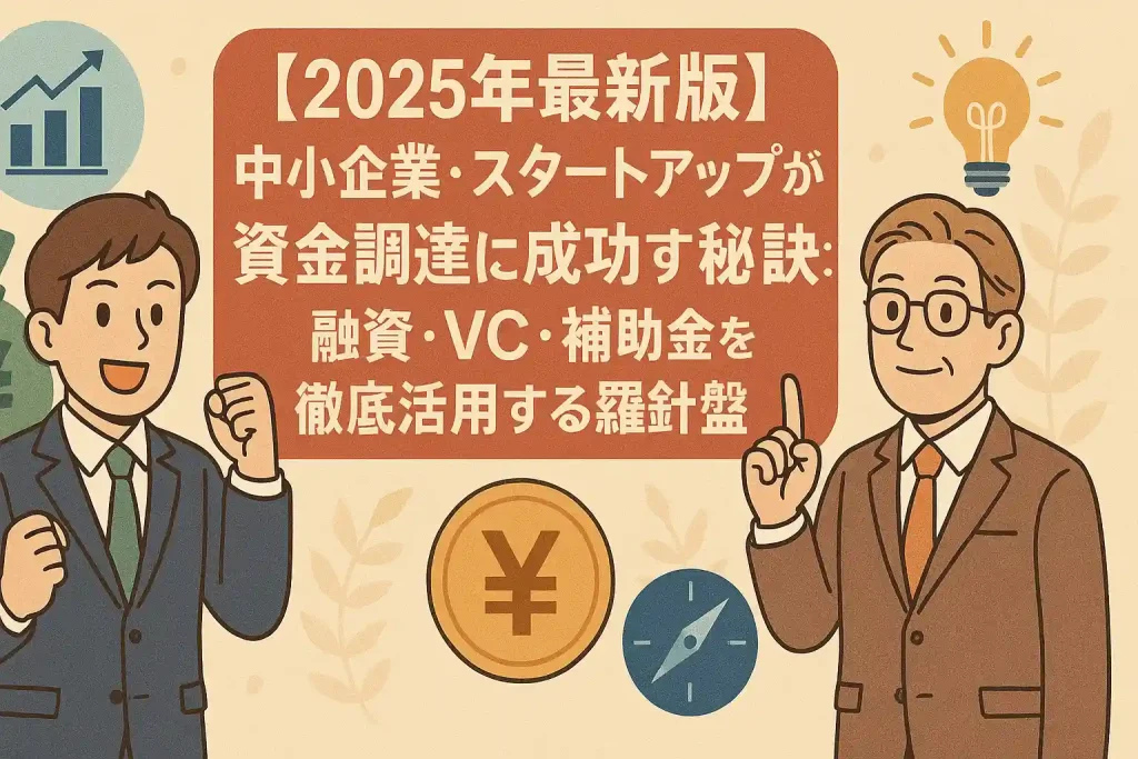 【2025年最新版】中小企業・スタートアップが資金調達に成功する秘訣:融資・VC・補助金を徹底活用する羅針盤