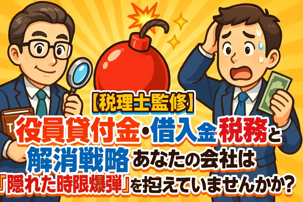 【税理士監修】役員貸付金・借入金の税務と解消戦略:あなたの会社は「隠れた時限爆弾」を抱えていませんか?