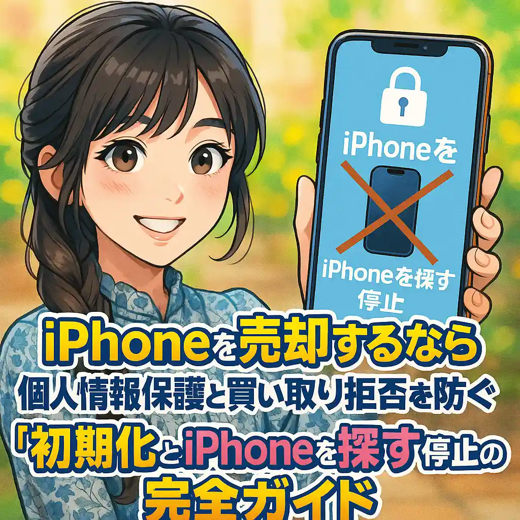 iPhoneを売却するなら必読！個人情報保護と買い取り拒否を防ぐ「初期化」と「iPhoneを探す」停止の完全ガイド