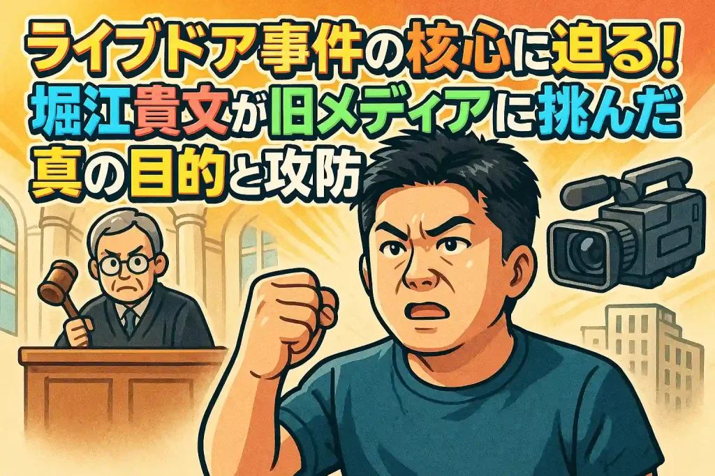 ライブドア事件の核心に迫る!堀江貴文が旧メディアに挑んだ真の目的と攻防の全貌