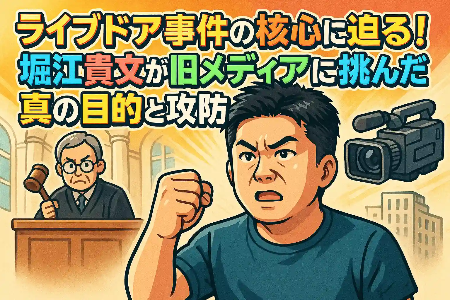 ライブドア事件の核心に迫る！堀江貴文が旧メディアに挑んだ真の目的と攻防の全貌