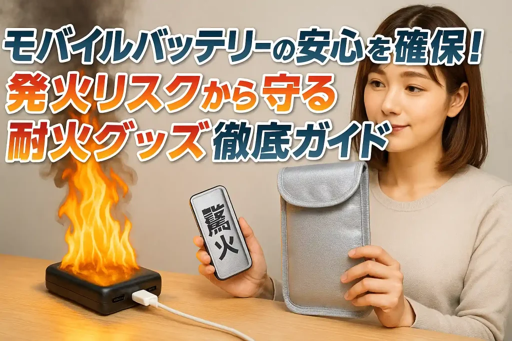 モバイルバッテリーの安心を確保！発火・爆発リスクから守る耐火グッズ徹底ガイド