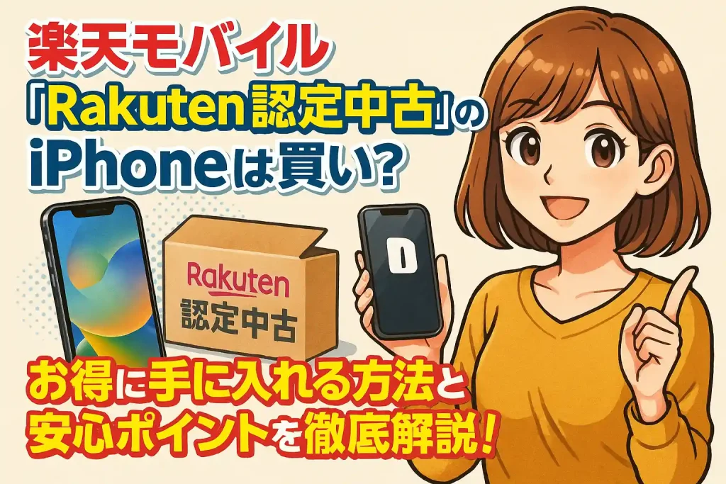 楽天モバイル「Rakuten 認定中古」のiPhoneは買い？お得に手に入れる方法と安心ポイントを徹底解説！