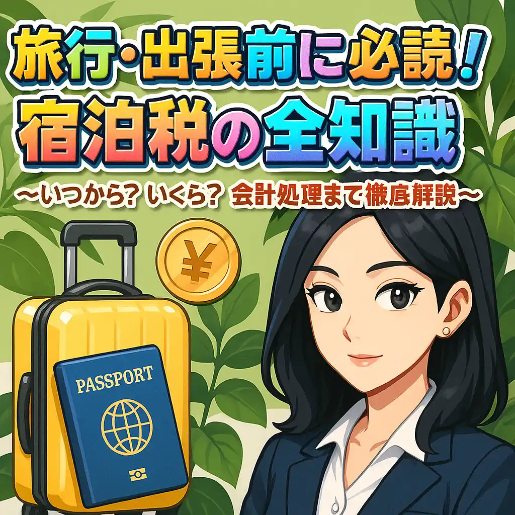 【税理士執筆】旅行・出張前に必読!宿泊税・入湯税の全知識〜いつから?いくら?会計処理まで徹底解説〜
