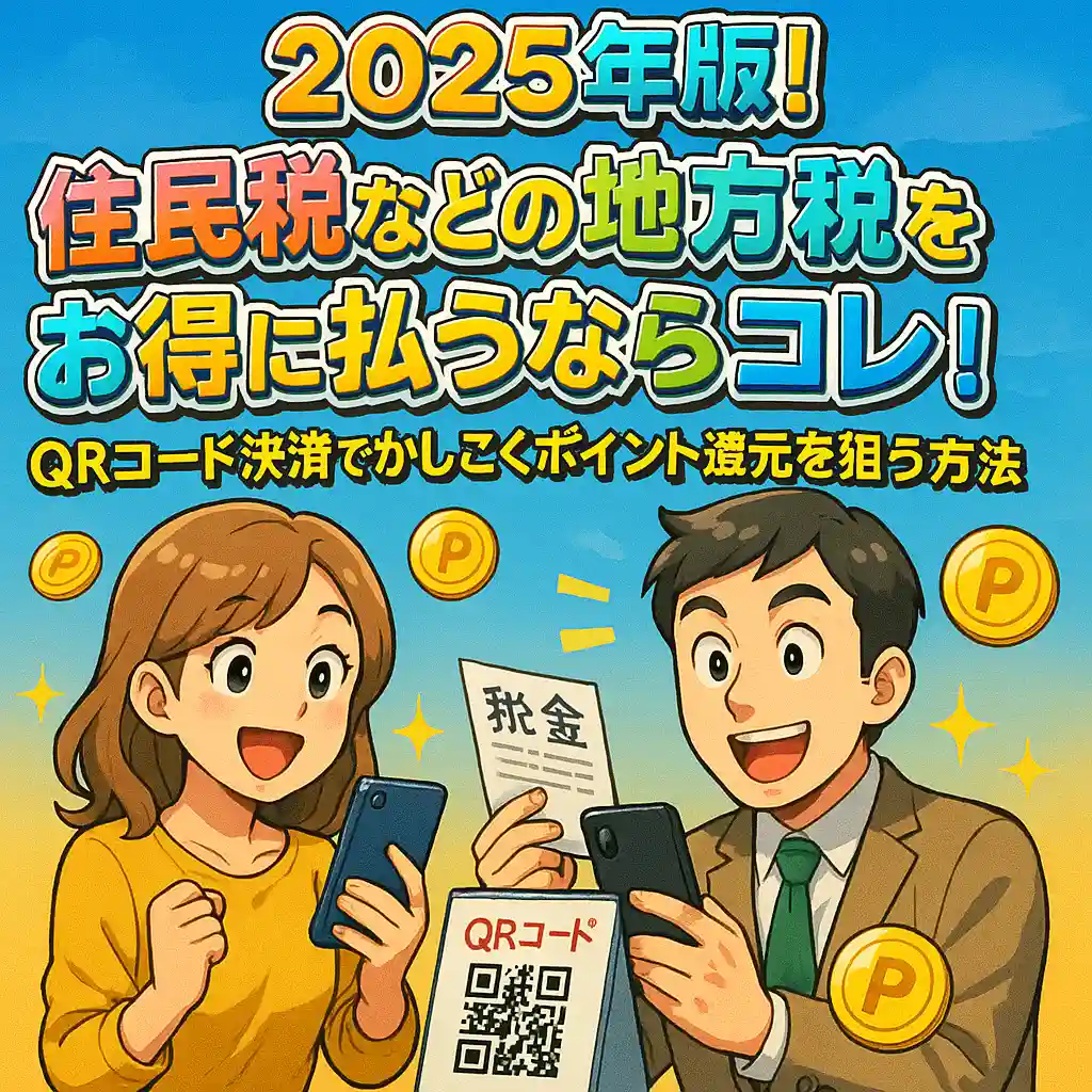 2025年版!住民税などの地方税をお得に払うならコレ!QRコード決済でかしこくポイント還元を狙う方法