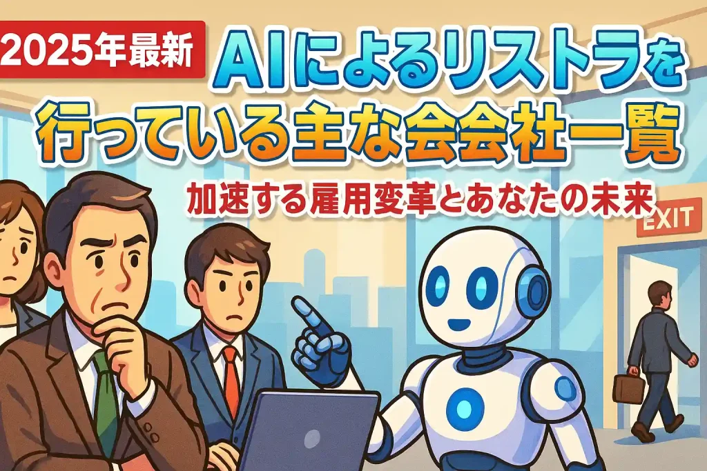 【2025年AI解雇】AIによるリストラを行っている主な会社一覧：加速する雇用変革とあなたの未来