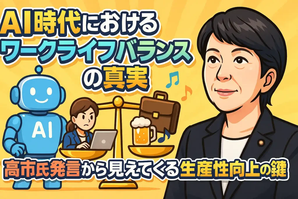 AI時代におけるワークライフバランスの真実:高市氏発言から見えてくる生産性向上の鍵