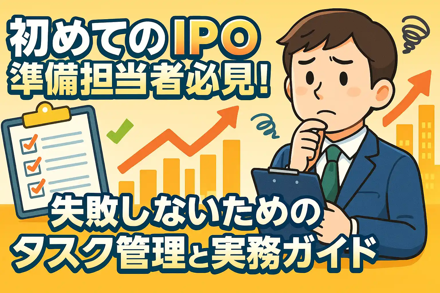 初めてのIPO準備担当者必見！失敗しないためのタスク管理と実務ガイド