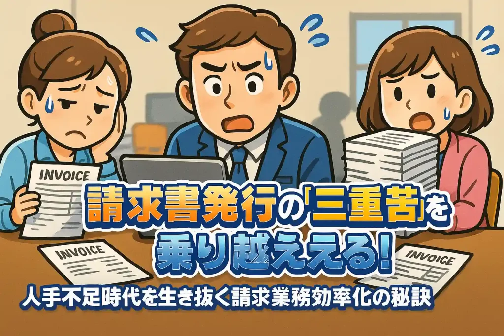 請求書発行の「三重苦」を乗り越える！人手不足時代を生き抜く請求業務効率化の秘訣