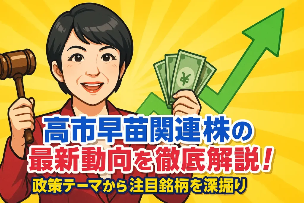 高市早苗　関連株の最新動向を徹底解説！政策テーマから注目銘柄を深掘り