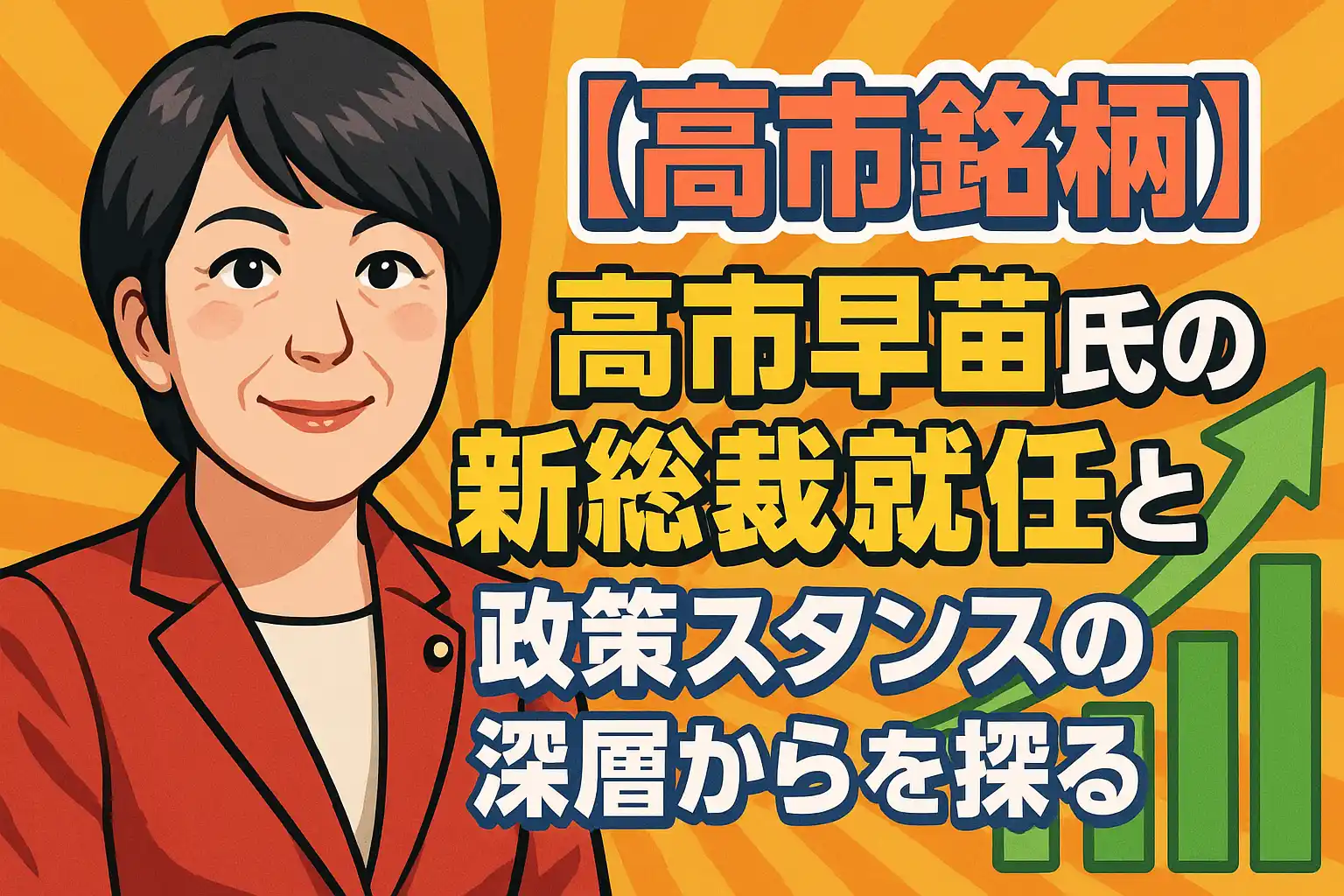 【高市トレード】高市早苗氏の新総裁就任と政策スタンスの深層から高市銘柄の根本を探る