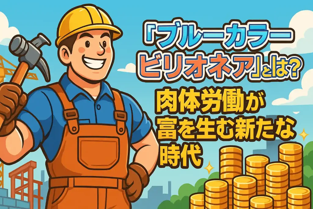 「ブルーカラービリオネア」とは？肉体労働が富を生む新たな時代と賢いキャリア戦略